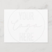 Logo Design Shirt, Your Logo, Your Text Here, Pers Briefkaart (Voorkant)