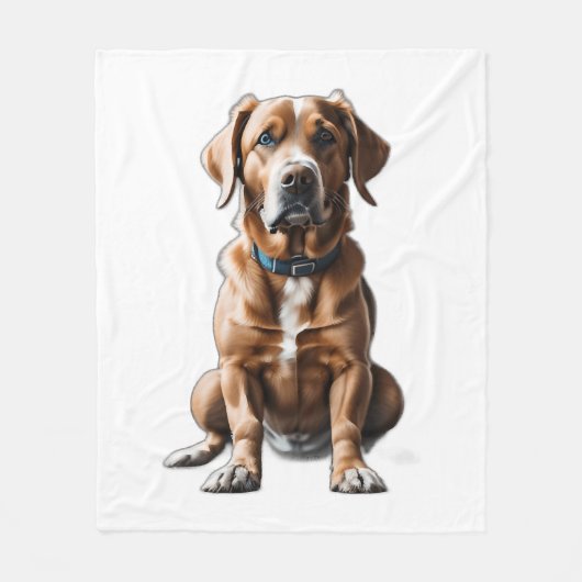 logo design T-shirt hond Fleece Deken (Voorkant)