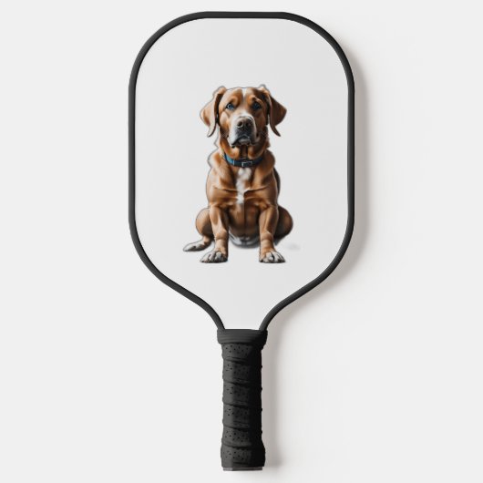 logo design T-shirt hond Pickleball Paddle (Voorkant)