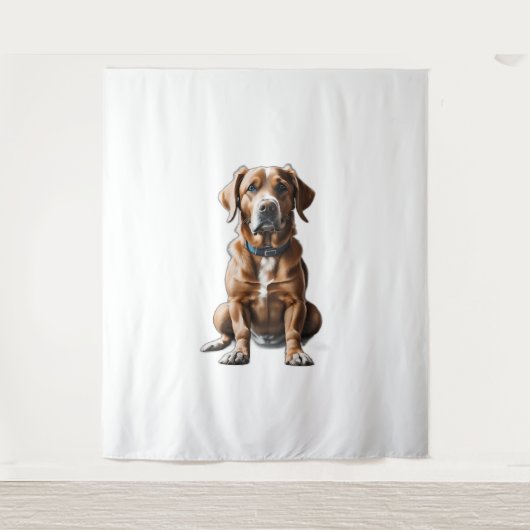 logo design T-shirt hond Wandkleed (Voorkant)