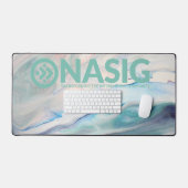Logo Desk pad met achtergrond (groen) (Keyboard & Muis)