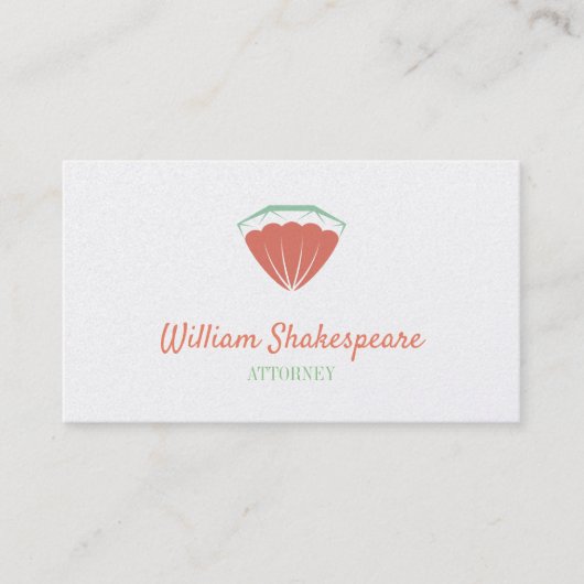 Logo Diamond Clam Shell Visitekaartje (Voorkant)