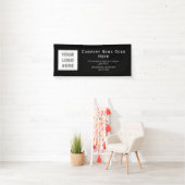 Logo DIY Horizontal Black Sjabloon Business Spandoek (Insitu)