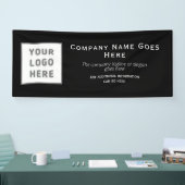 Logo DIY Horizontal Black Sjabloon Business Spandoek (Beurs)