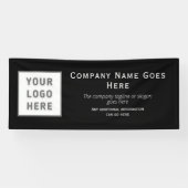 Logo DIY Horizontal Black Sjabloon Business Spandoek (Horizontaal)