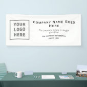 Logo DIY Horizontal Easy Sjabloon Business Spandoek (Beurs)