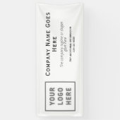 Logo DIY Horizontal Easy Sjabloon Business Spandoek (Verticaal)