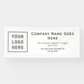 Logo DIY Horizontal Easy Sjabloon Business Spandoek (Horizontaal)