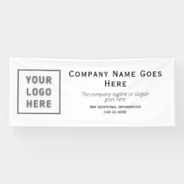 Logo DIY Horizontal Easy Sjabloon Business Spandoek