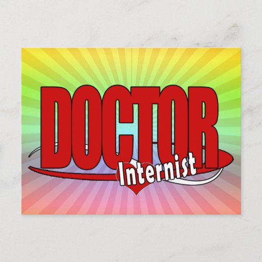 LOGO DOCTOR Internist Briefkaart (Voorkant)
