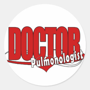 LOGO DOCTOR PULMONOLOGIST RONDE STICKER