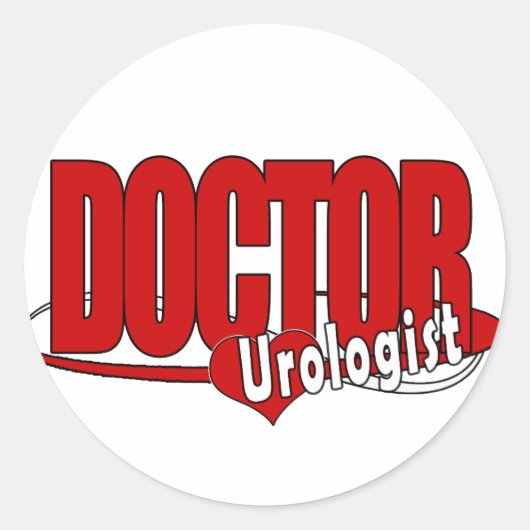 LOGO DOCTOR UROLOGIST RONDE STICKER (Voorkant)