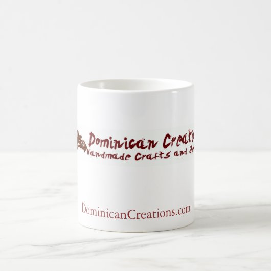 logo, DominicanCreations.com Koffiemok (Center)