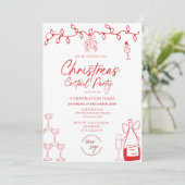 LOGO Doodle Corporation Christmas Coctail Party Kaart (Staand voorkant)