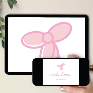 Logo Download Cute Bow | Boetiek & Schoonheidsmerk Kaart