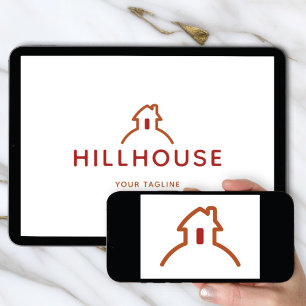 Logo Download Huis Op Heuvel Huis & Home Merk Kaart