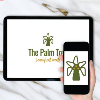 Logo Download Kokospalm Tropisch Merk Kaart