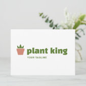 Logo Download | Merk van potplantentuinierbrand Kaart (Staand voorkant)