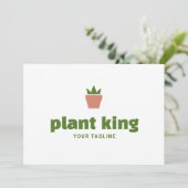 Logo Download | Merk van potplantentuinierbrand Kaart (Staand voorkant)