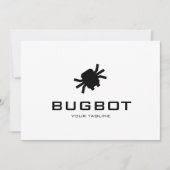 Logo Download Robotic Bug Logo | Tech Brand Kaart (Voorkant)