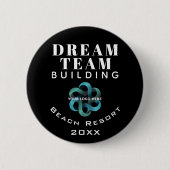 Logo Dream Team Building Company Ronde Button 5,7 Cm (Voorkant)