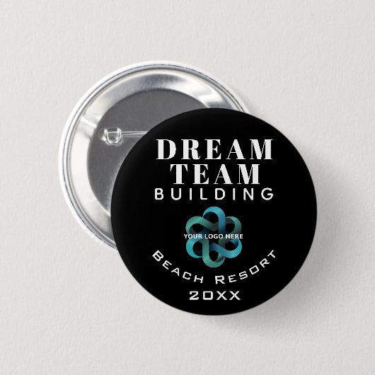 Logo Dream Team Building Company Ronde Button 5,7 Cm (Voorkant /achterkant)