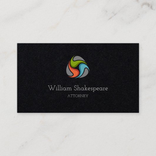 Logo drijvende wateraansluiting visitekaartje (Voorkant)