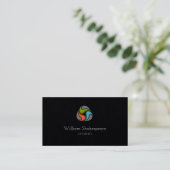 Logo drijvende wateraansluiting visitekaartje (Staand voorkant)