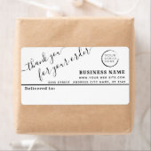 Logo eenvoudig bedankt voor uw verzendlabel (Insitu)