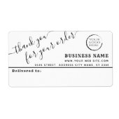 Logo eenvoudig bedankt voor uw verzendlabel (Voorkant)