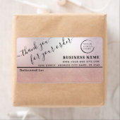 Logo eenvoudig bedankt voor uw zakelijke mailingla etiket (Insitu)