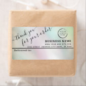 Logo eenvoudig bedankt voor uw zakelijke mailingla etiket (Insitu)