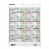 Logo eenvoudig bedankt voor uw zakelijke mailingla etiket (Full Sheet)