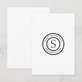 Logo Eenvoudig design Bedankkaart (Voorkant / Achterkant)