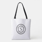 Logo Eenvoudig design Tote Bag (Achterkant)