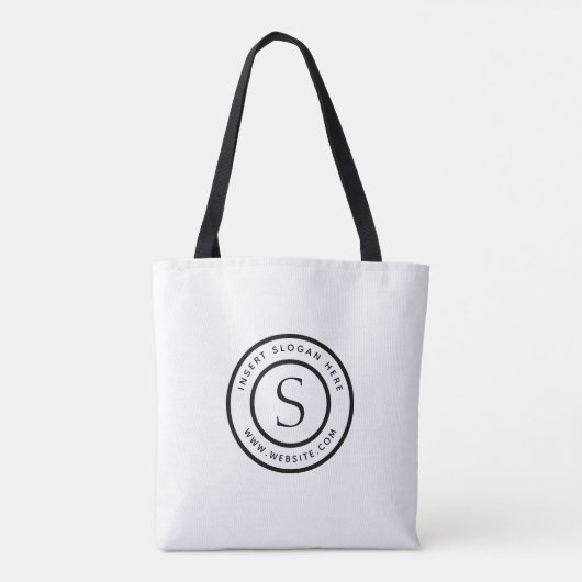 Logo Eenvoudig design Tote Bag (Achterkant)
