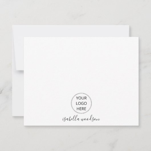 Logo eenvoudig notitiekaartje (Voorkant)