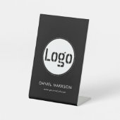 Logo Eenvoudig Professioneel voetstuk Reclamebord Met Voetstuk (Voorkant)