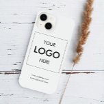 Logo - Eenvoudig wit iPhone 14 Hoesje<br><div class="desc">Voeg je logo toe.</div>