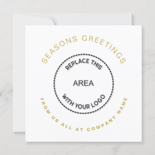 Logo Eenvoudige Corporate QR-code 2025 Kalender Feestdagenkaart