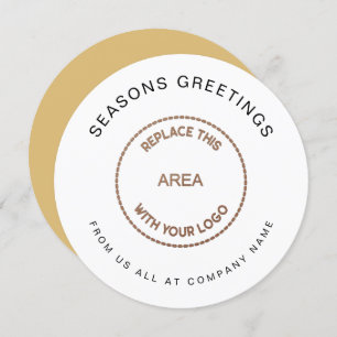 Logo Eenvoudige interne QR-code kerst Feestdagenkaart