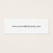 Logo Eenvoudige Moderne Kleding Hang Label Mini Visitekaartjes (Achterkant)