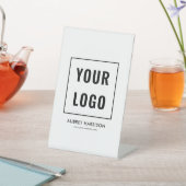 Logo eenvoudige, moderne professional reclamebord met voetstuk (Insitu)