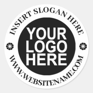 Logo Eenvoudige moderne professionele Creëer uw ei Ronde Sticker
