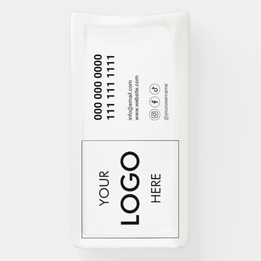 Logo eenvoudige professionele banner (Verticaal)