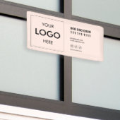 Logo eenvoudige professionele banner (Buitenkant Gebouw)