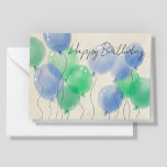 Logo Eenvoudige Waterverf Ballonnen Zakelijke Verj Kaart<br><div class="desc">Vier in stijl met onze charmante handgetekende Happy Birthday kaart! Versierd met heerlijke waterverf blauwe en groene ballonnen en oprechte handgeschreven "Happy Birthday", straalt deze kaart warmte en vrolijkheid uit. Binnen is een plek voor uw persoonlijke boodschap, zodat uw gevoelens er doorheen schijnen. Perfect voor uw medewerkers, zakenpartners en klanten....</div>