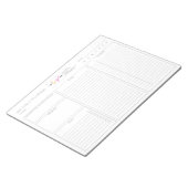 Logo Eenvoudige Witte Moderne Ongedateerde Dagelij Notitieblok (Schuin)