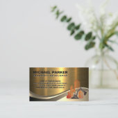 Logo Eigenschapontwikkelaar | Bouwvoertuig Visitekaartje (Staand voorkant)