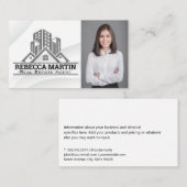 Logo Eigenschappen onroerend goed | Vrouw voor bed Visitekaartje (Voorkant / Achterkant)